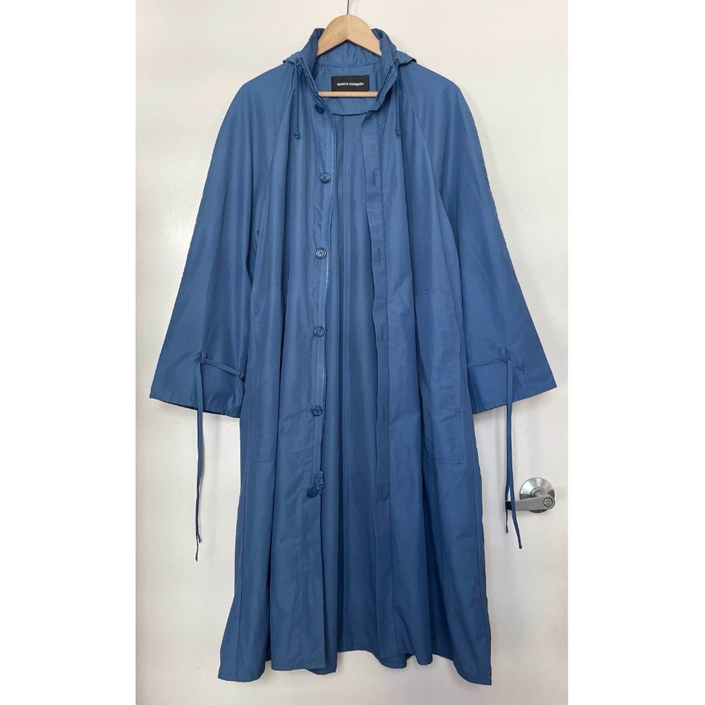 Bianca Chandon Windbreaker Sporty Longline Jacket Unisex Mens Sz S Small